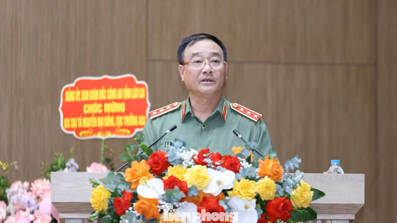 Thứ trưởng Phạm Thế Tùng phát biểu tại buổi lễ. Ảnh: K.H