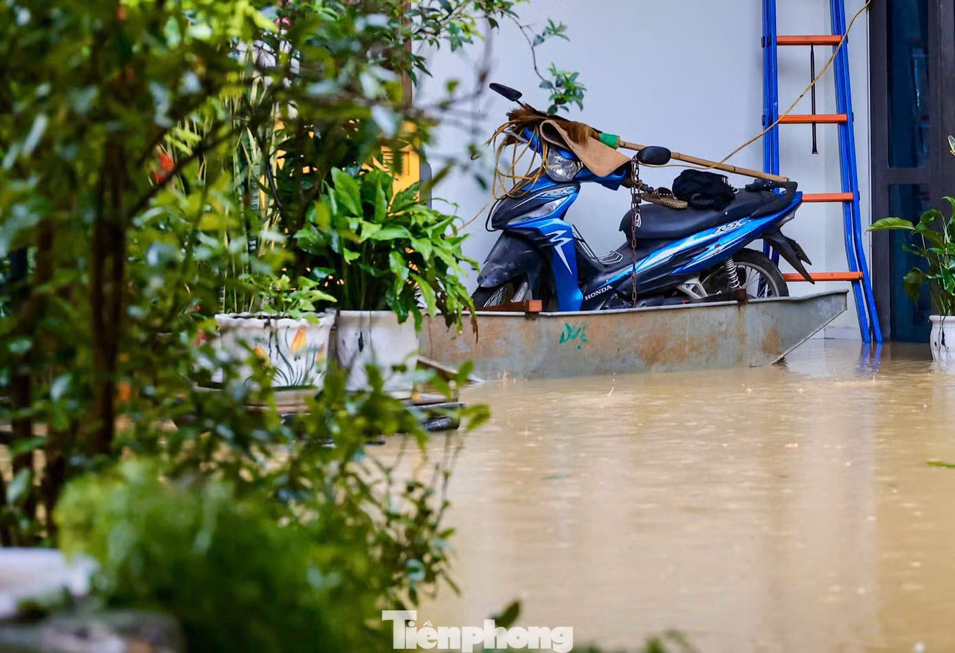Hà Nội: Ngập gần tới mái nhà, người dân tất tả chạy lũ - 6
