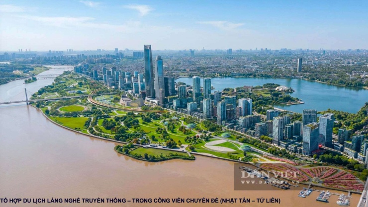 Tháp Kỷ nguyên cao 109 tầng sẽ là công trình điểm nhấn và biểu tượng đô thị. Nguồn: Viện Quy hoạch xây dựng Hà Nội.