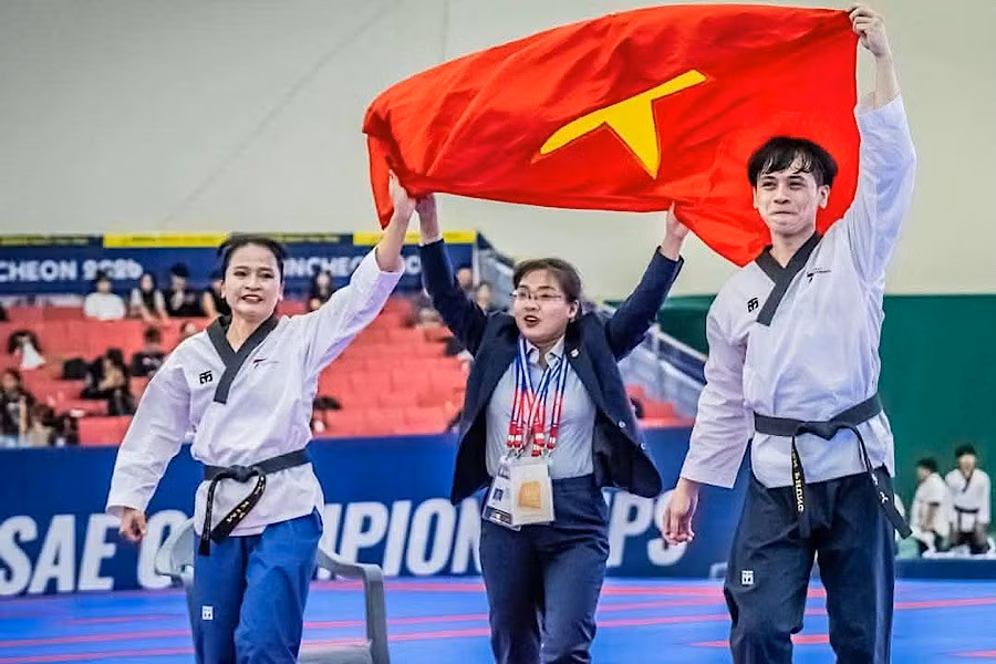Đội tuyển taekwondo Việt Nam giành HCV thế giới