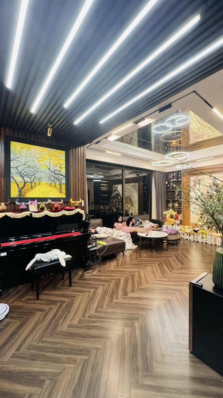 Căn biệt thự của Hồng Đăng còn có hệ thống ánh sáng vô cùng hiện đại. Anh cùng vợ trồng thêm nhiều loại cây cảnh để trang trí bên trong nhà cũng như ngoài ban công.