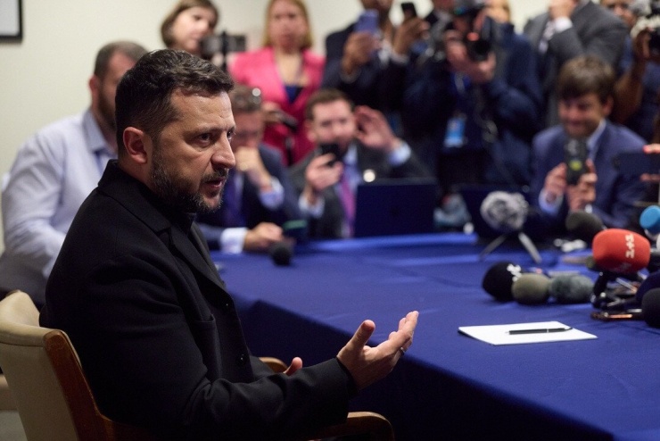 Tổng thống Ukraine Volodymyr Zelensky. Ảnh: X/@ZelenskyyUa