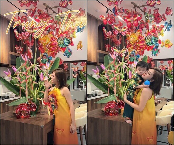 Không chỉ dừng lại ở những món đồ trang trí hiện đại, Vân Trang còn khéo léo gợi lại ký ức tuổi thơ bằng cách tự làm những chiếc lồng đèn bằng lon sữa hoài niệm. Tổ ấm của nữ diễn viên không chỉ ngập tràn ánh sáng lồng đèn truyền thống mà còn rộn rã tiếng cười khi cô mời thêm những người bạn thân thiết đến chung vui, quây quần bên mâm cỗ Trung thu ấm cúng. Ngôi sao&nbsp;đưa tin.