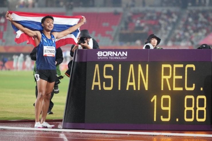 Thần đồng điền kinh Thái Lan tiếp tục tạo địa chấn ở ASIAD 2026 - 1