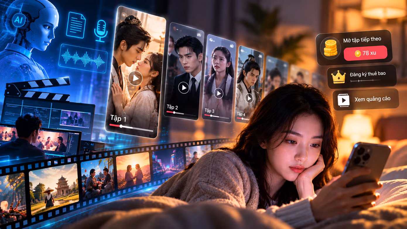 Người xem ngày càng dành nhiều thời gian cho màn hình điện thoại, trong khi nội dung được chia thành những đơn vị ngắn, nhanh và dễ tiếp nhận.