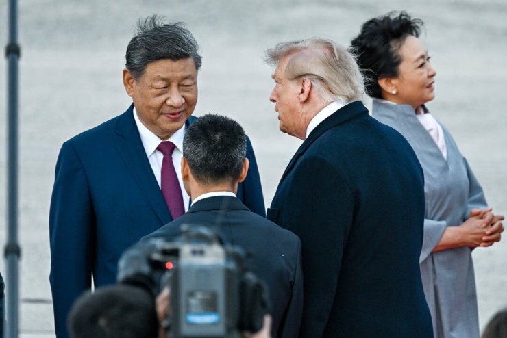Chủ tịch Trung Quốc Tập Cận Bình và Tổng thống Mỹ Donald Trump. Ảnh: NYT