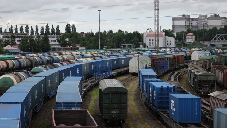 Ga tàu hỏa ở Kaliningrad. Ảnh: Sputnik.