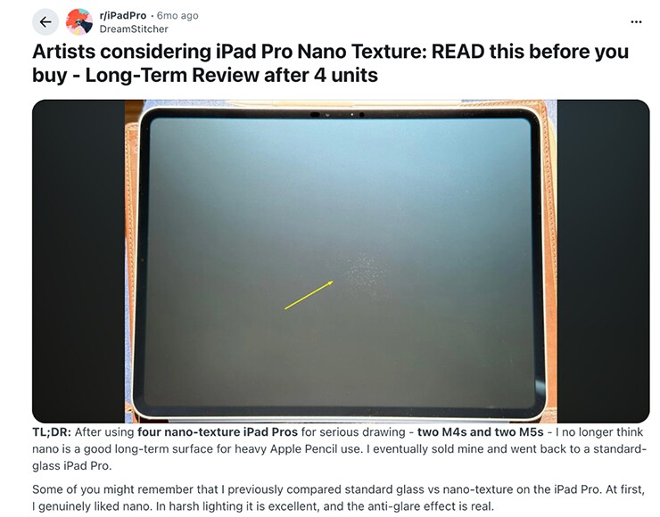 Màn hình mờ của iPhone Duo có thể cũng không phù hợp lắm với Apple Pencil.