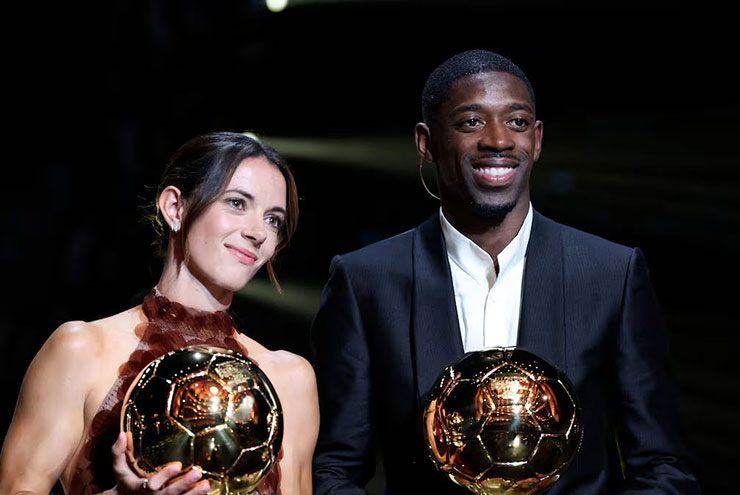 Đương kim Quả bóng Vàng Aitana Bonmati &amp; Ousmane Dembele