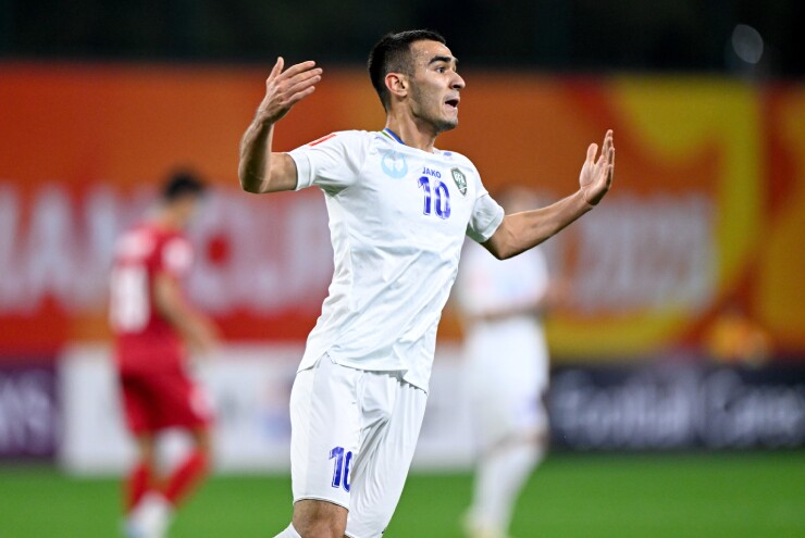 Urinboev mở tỉ số cho U23 Uzbekistan
