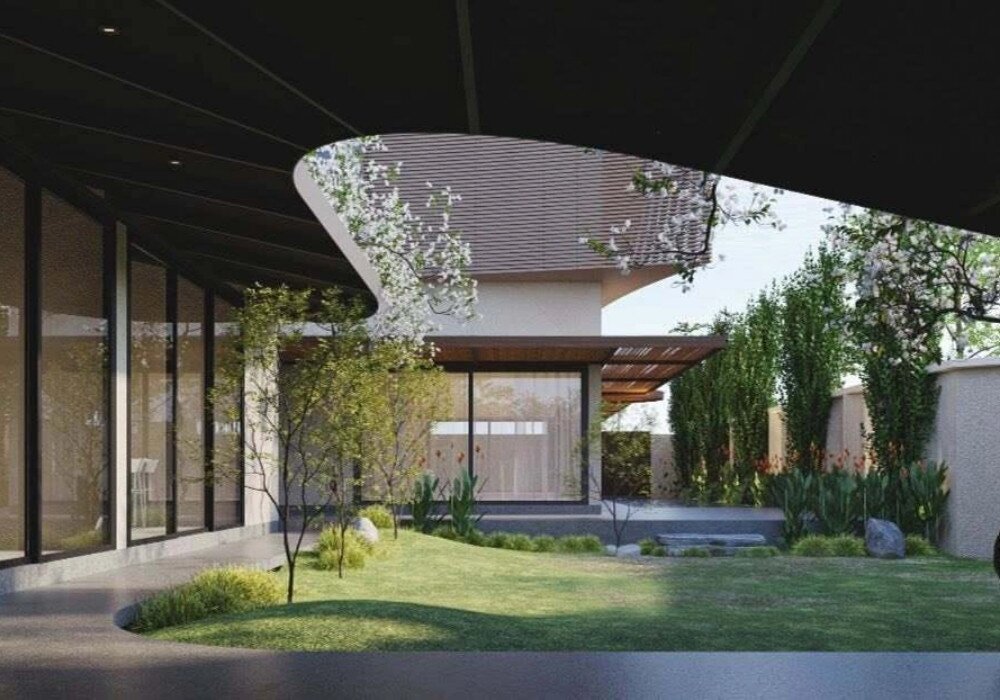 Phối cảnh bên ngoài biệt thự của nam ca sĩ.&nbsp;