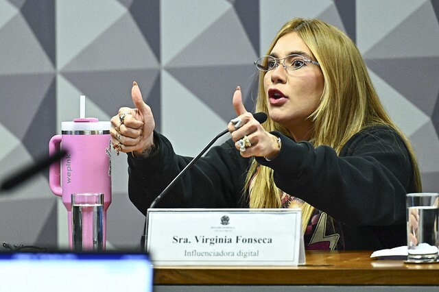Virginia Fonseca trong cuộc thẩm vấn của Nghị viện Brazil ngày 13/5/2026, liên quan sự dính líu đến đường dây cá độ trực tuyến