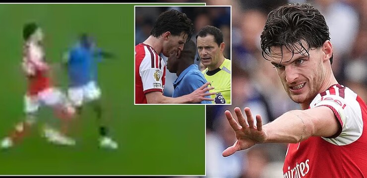 Arsenal thảm bại, tranh cãi Declan Rice thoát thẻ đỏ và án treo giò 3 trận - 1