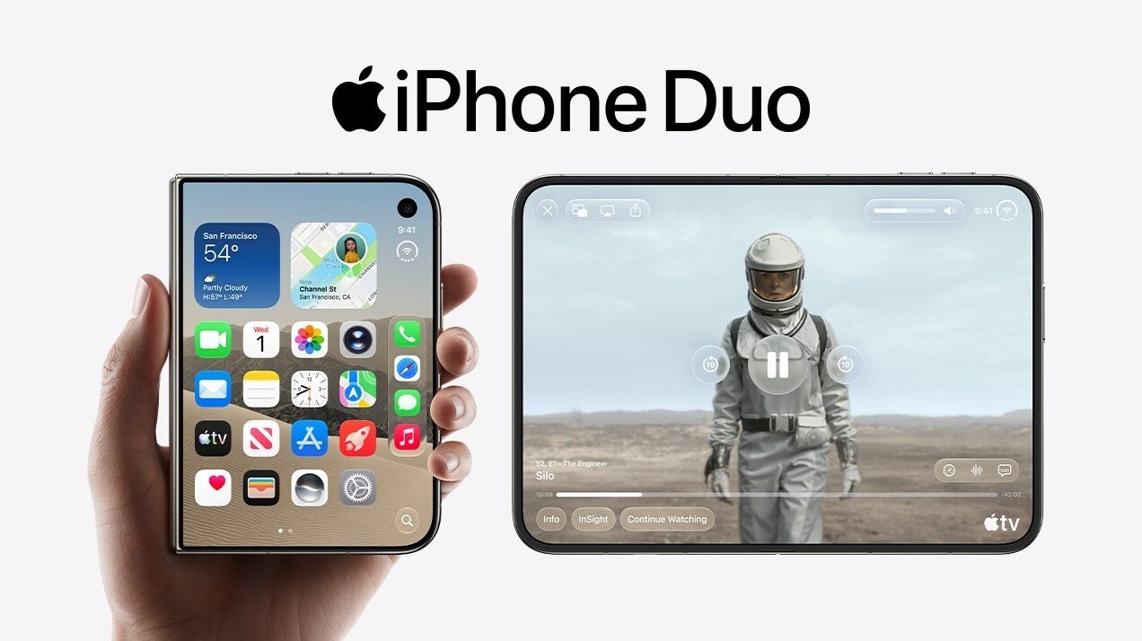 Hiệu ứng chuyển cảnh dạng "tan dần" (dissolving animation) trên iPhone Duo khiến nhiều người thích thú.