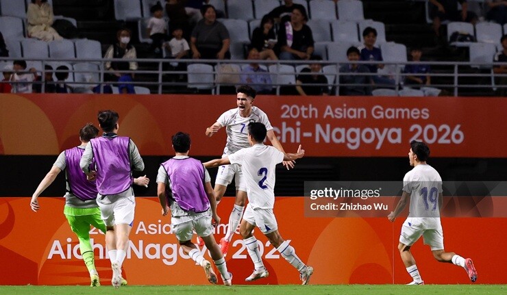 U23 Uzbekistan mở tỷ số từ rất sớm