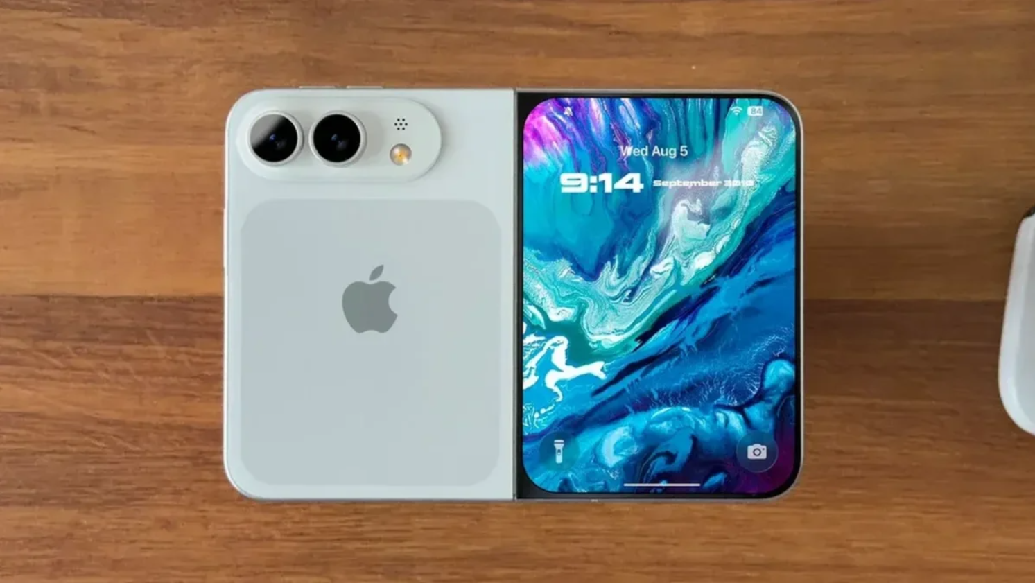 Ảnh concept iPhone màn hình gập.