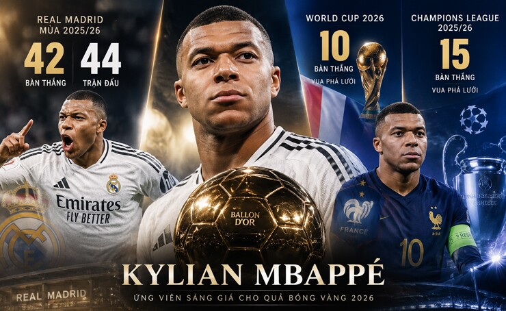 Mbappe không ngần ngại tự bầu cho mình