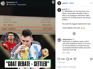 Messi tuyên bố cuộc chiến ai là GOAT đã kết thúc sau khi chia tay Argentina?