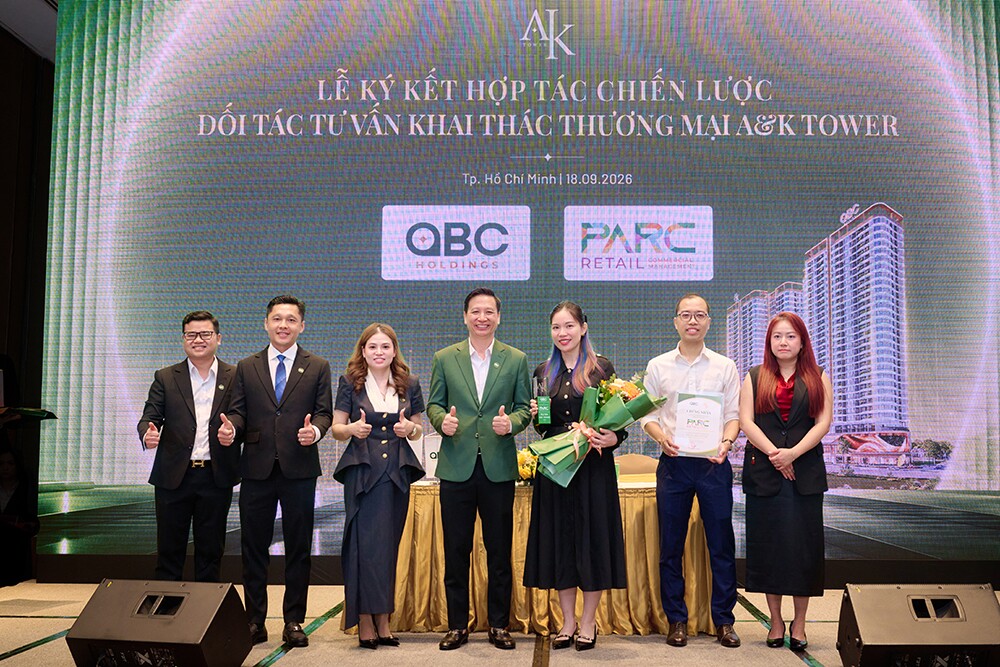 Parc Retail – đơn vị tư vấn khai thác thương mại cho A&K Tower, với tổng diện tích thương mại đến 4.000 m²