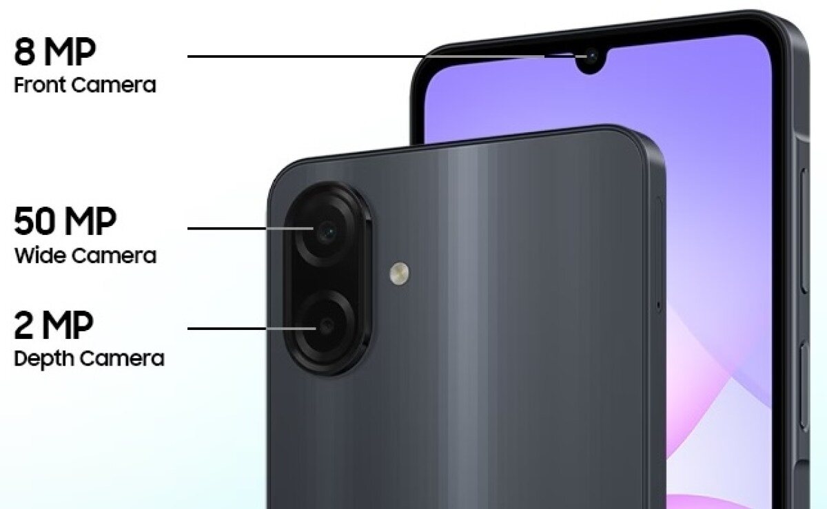 Cấu hình camera của Samsung Galaxy A07s.