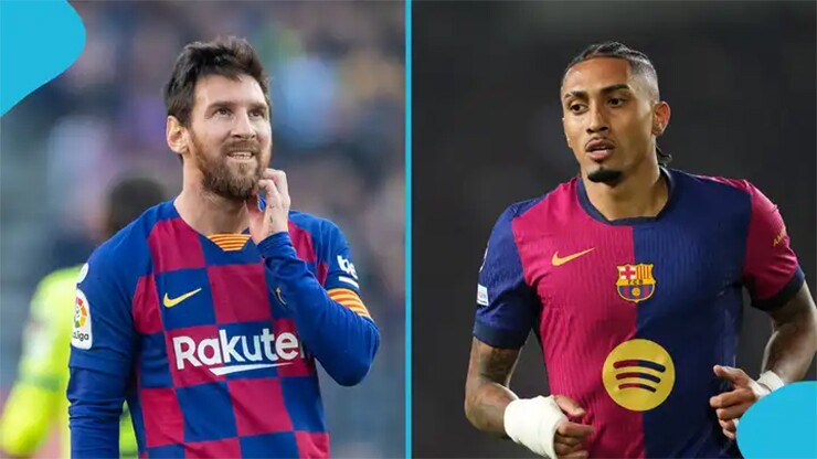 Raphinha đứng trước cơ hội thách thức chuỗi 21 trận ghi bàn của Messi