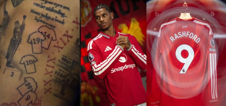 Rashford xăm số áo mới ở MU lên người