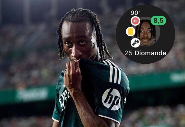 Tân binh đắt giá Diomande đã có pha kiến tạo đầu tiên cho Real Madrid