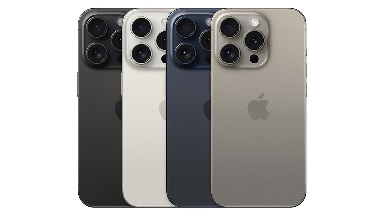 Các màu của iPhone 15 Pro.