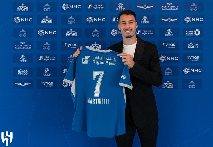 Martinelli chính thức gia nhập Al Hilal