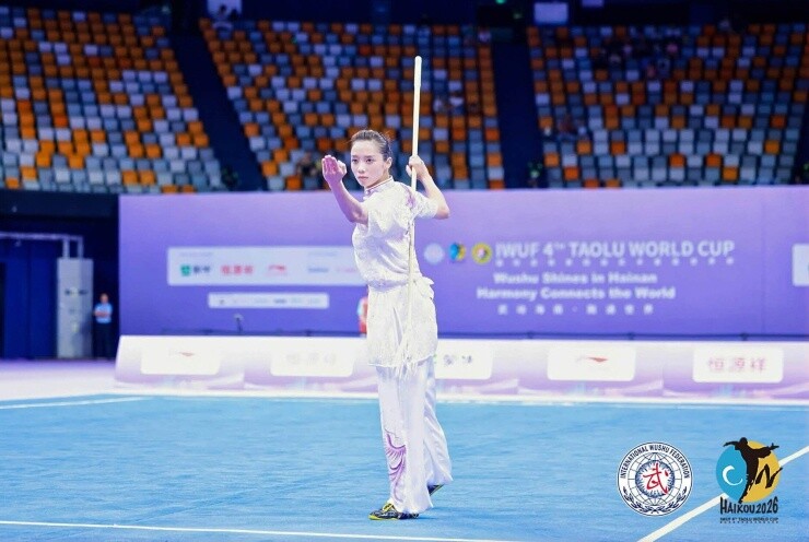  Dương Thuý Vi lần đầu tiên giành HCV tại giải taolu (wushu) thế giới 2026 diễn ra vào tháng 7