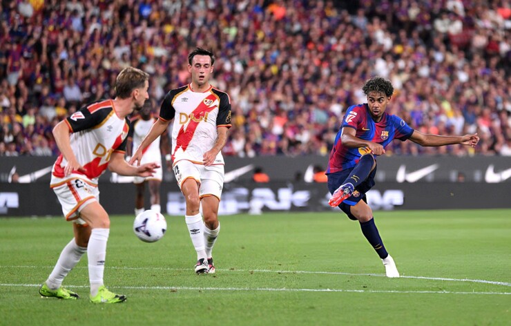 Yamal có cho mình cú đúp trước Rayo Vallecano
