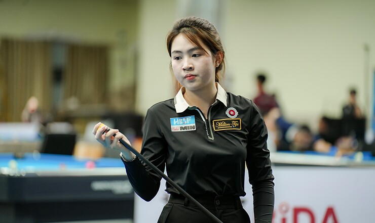 Người đẹp Tú Trinh cũng là một gương mặt được chú ý trong cộng đồng. Tú Trinh đi tiếp với ngôi nhì bảng G. Trong khi đó, nữ cơ thủ Nguyễn Phương Thủy Tiên giành ngôi nhất bảng.
