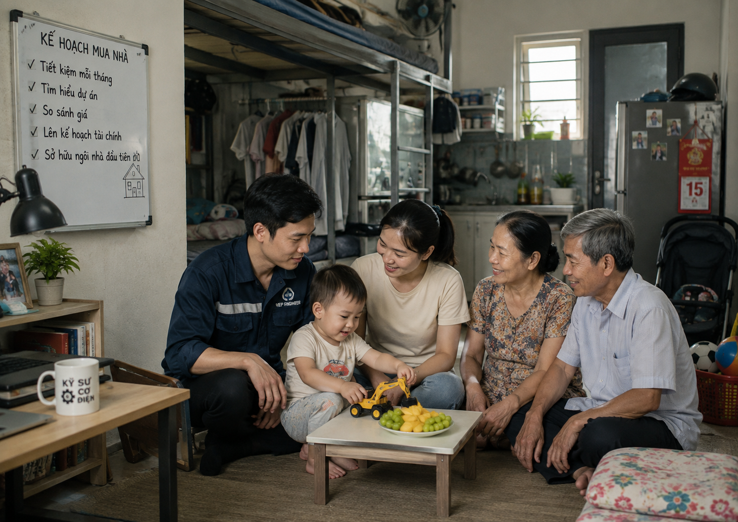 Người trẻ ước mơ sở hữu căn nhà đầu tiên như một dấu mốc của sự trưởng thành, tự chủ. (Ảnh minh họa: AI)