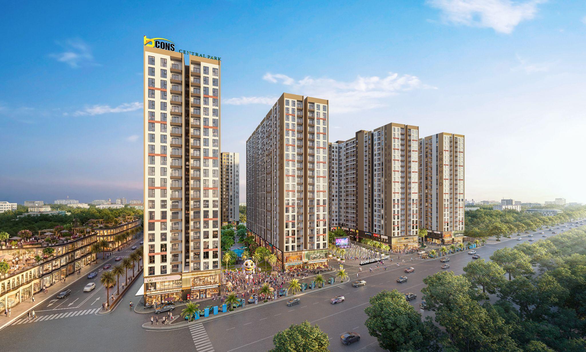 Bcons Central Park được thiết kế để mang đến hệ tiện ích ‘tất cả-trong-một’ cho cư dân