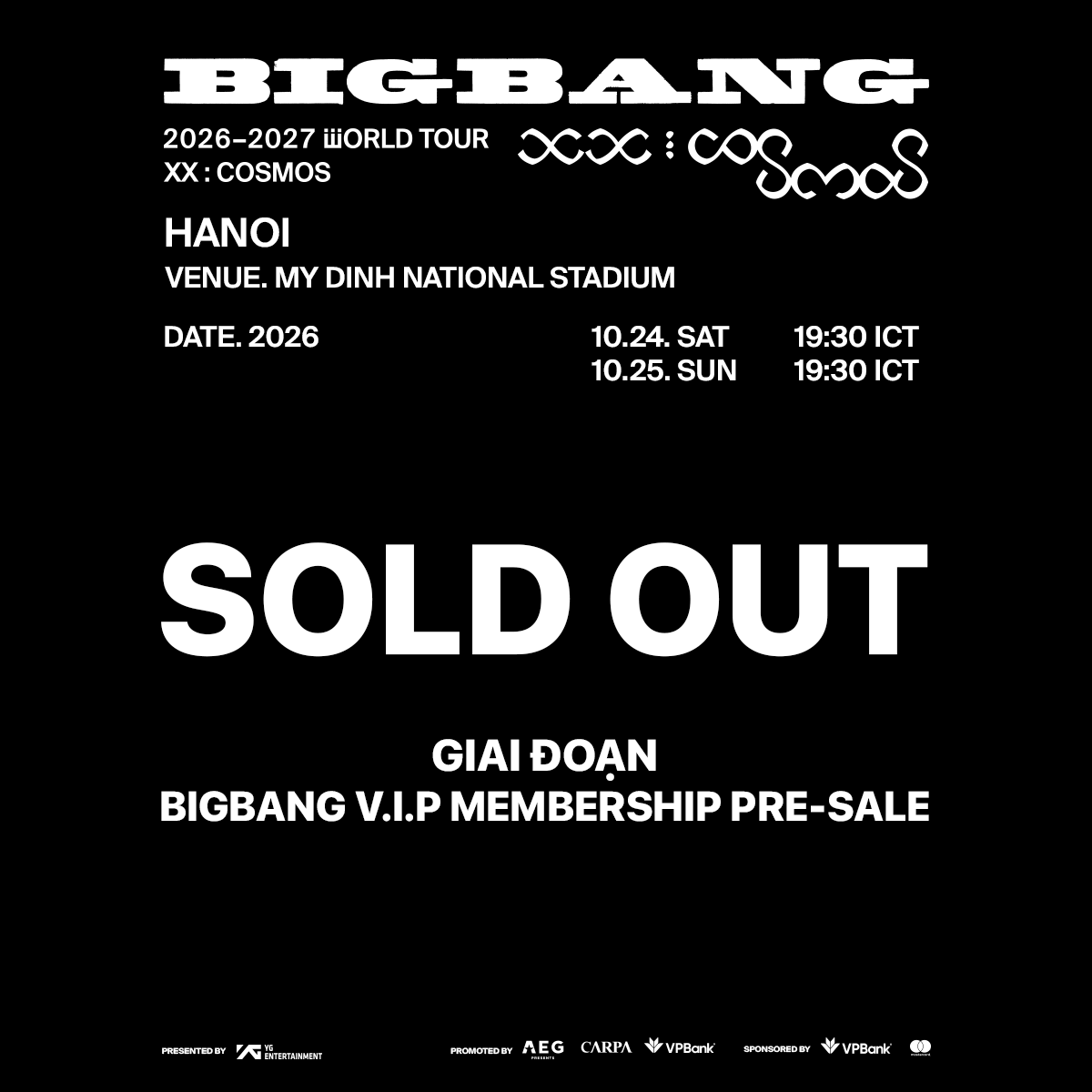 Toàn bộ vé đợt mở bán cho Membership đã bán hết trong sáng 13/8.