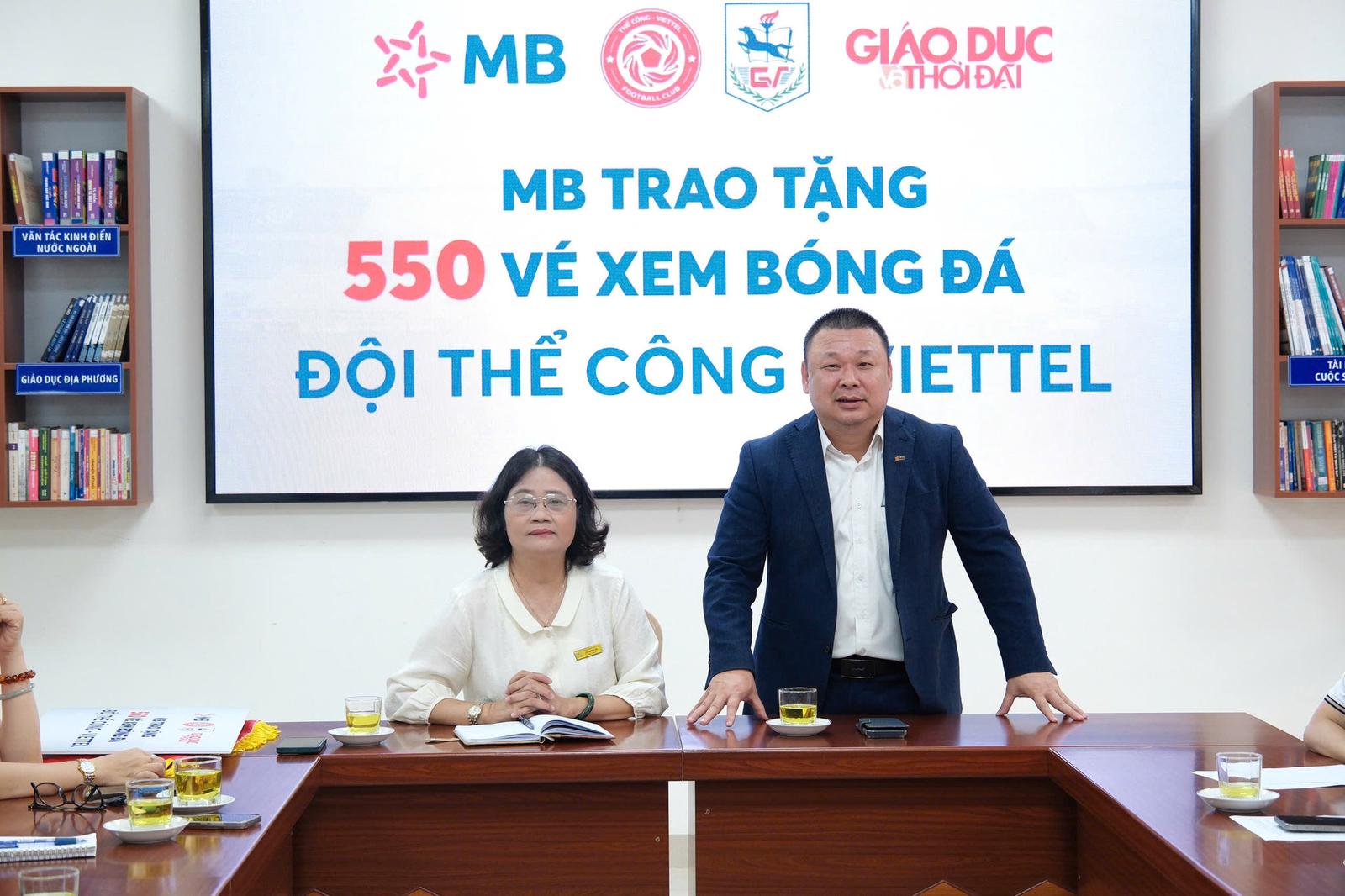 Ông Chu Hải Công, Giám đốc Quan hệ công chúng MB phát biểu tại sự kiện