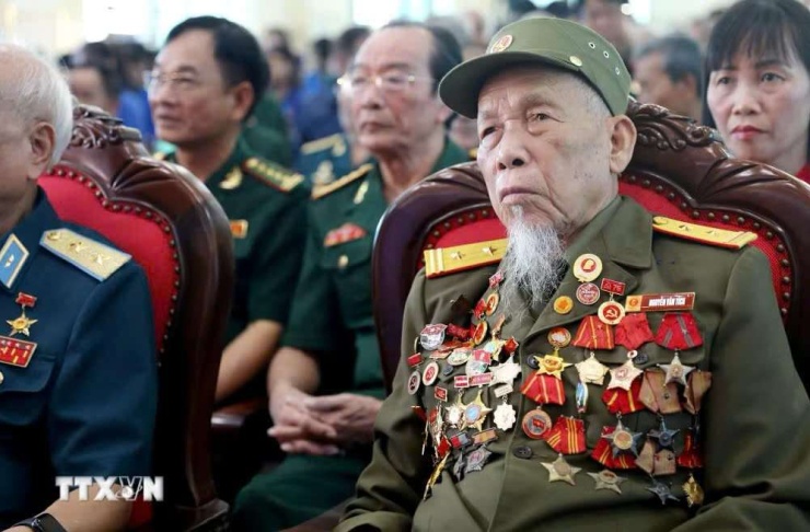 Ông Nguyễn Văn Tích, nguyên Trung đoàn trưởng Trung đoàn 263. Ảnh: TTXVN.