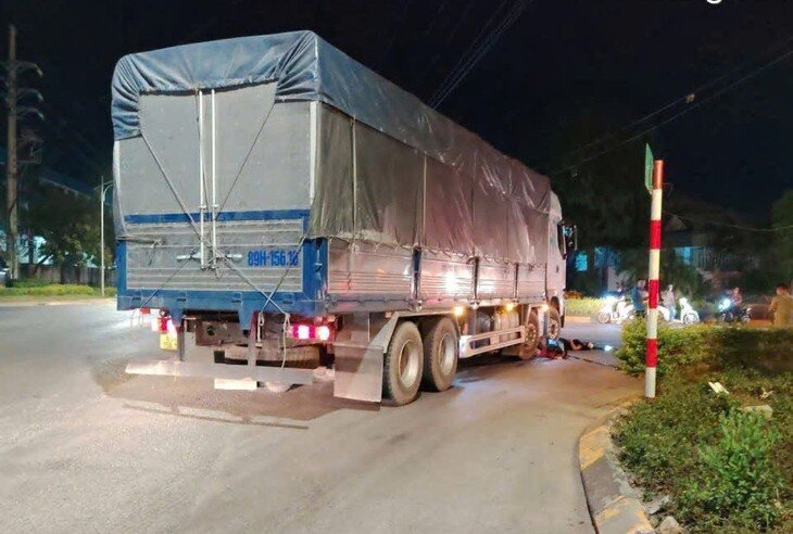 Khu vực xảy ra vụ tai nạn khiến 2 mẹ con chị H tử vong thương tâm. Ảnh: TL