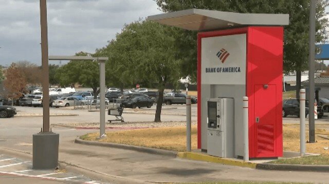 Cây ATM nơi phát hiện số tiền lớn.