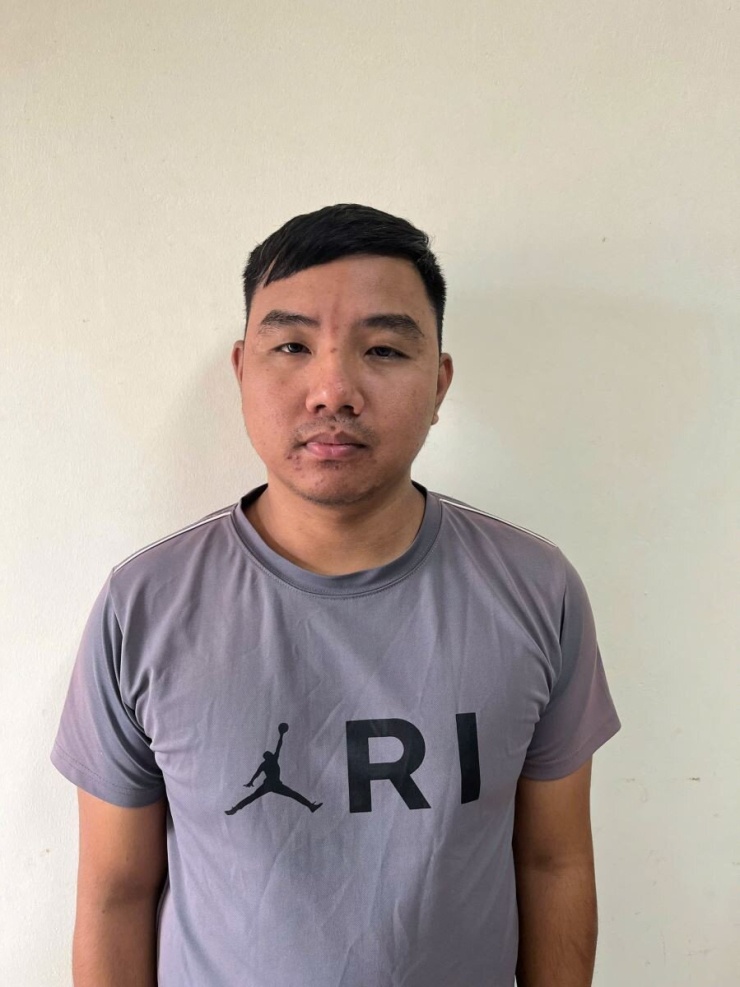 Bị can Nguyễn Văn Thiệu tại cơ quan công an. Ảnh: CACC