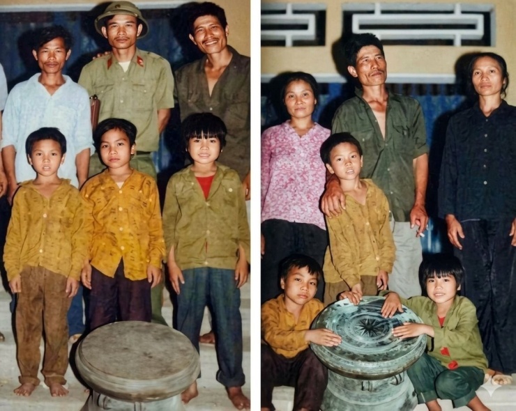 Hình ảnh chiếc trống đồng được cho là hiện vật phát hiện năm 1994.