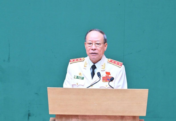 Thượng tướng Lê Quý Vương, nguyên Thứ trưởng Bộ Công an tái cử Chủ tịch Hội Cựu CAND Việt Nam. Ảnh: Bộ Công an