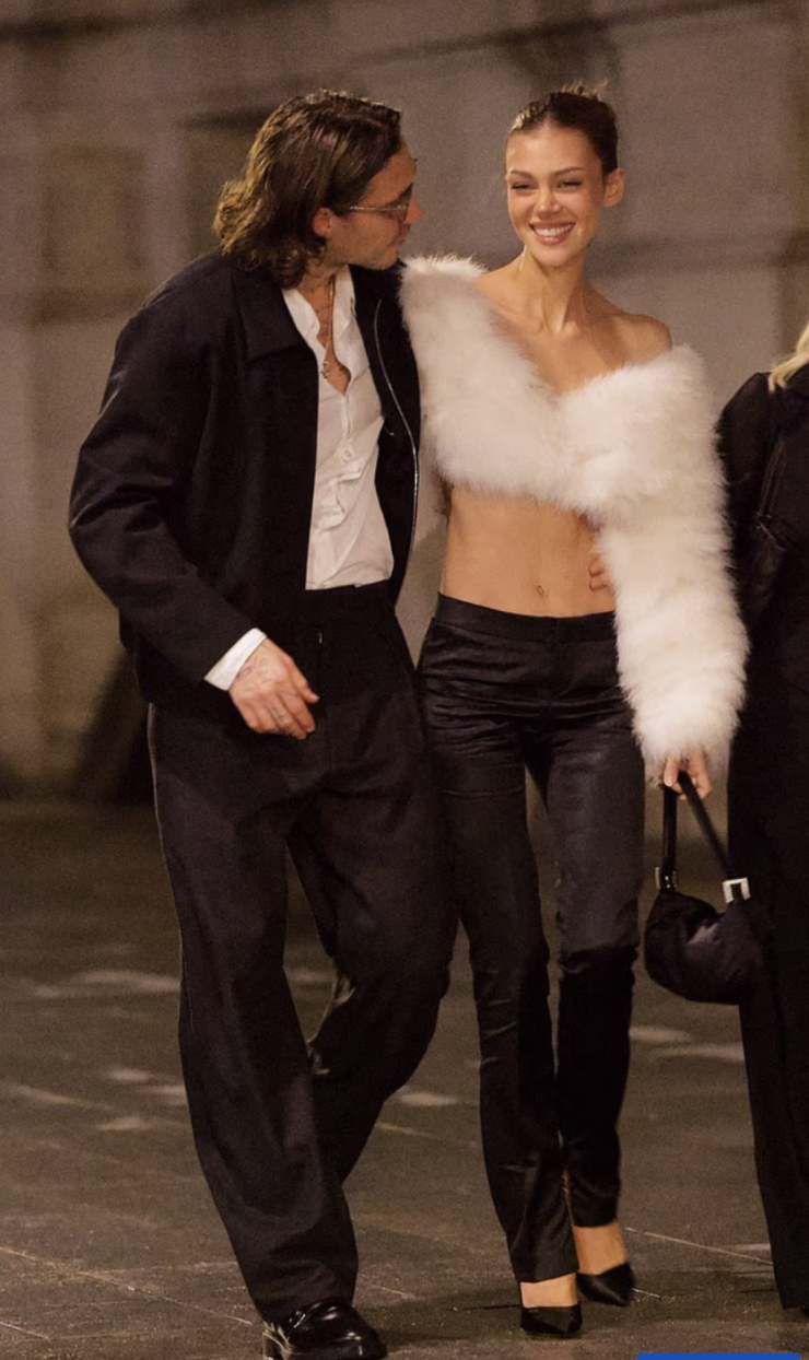 Brooklyn Beckham và Nicola Peltz tận hưởng buổi tối vui vẻ tại Paris. Ảnh: Backgrid