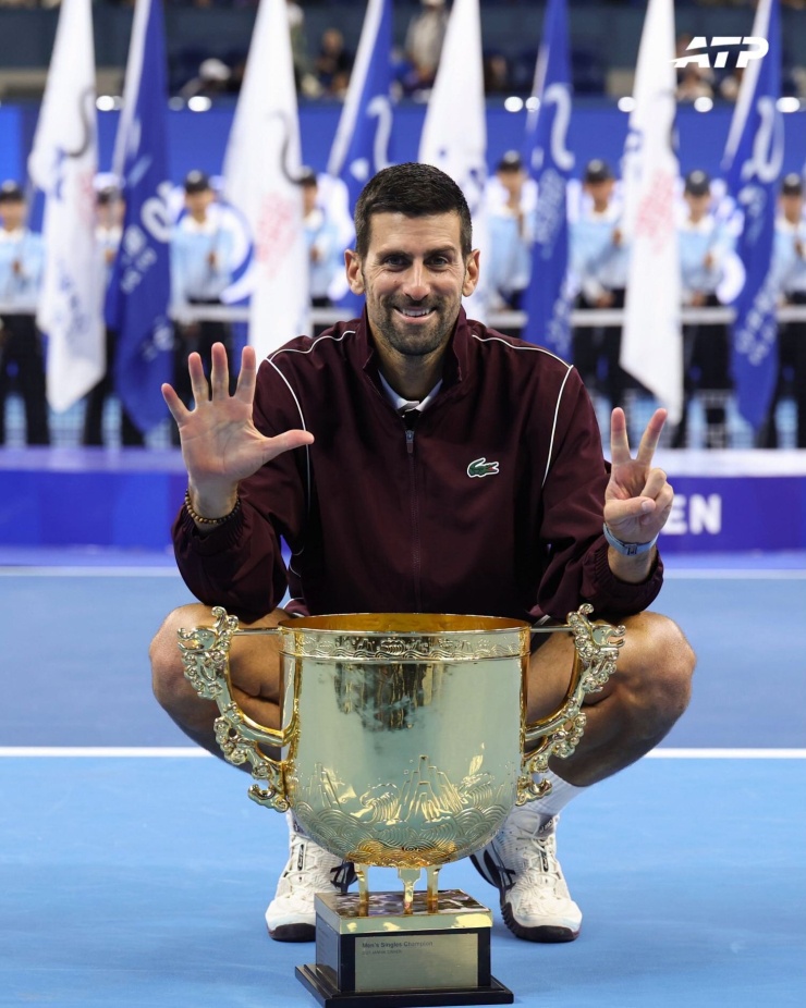 Djokovic vô địch China Open, áp sát kỷ lục của Federer - 2