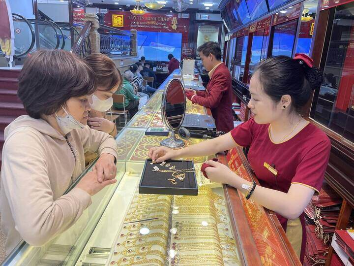 Giá vàng hôm nay tăng nhẹ. (Ảnh: Minh Đức).