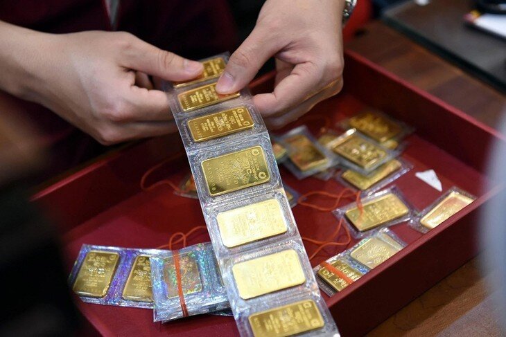 Giá vàng hôm nay, ngày 7/10, giảm giá vàng miếng trong nước. Ảnh: VNN.