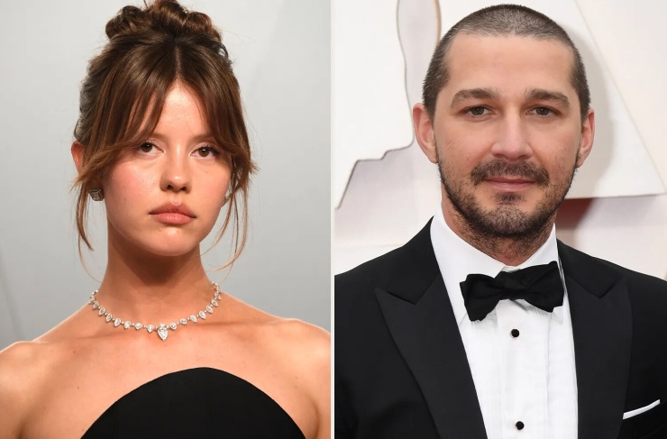 Mia Goth và Shia LaBeouf. Ảnh: FilmMagic