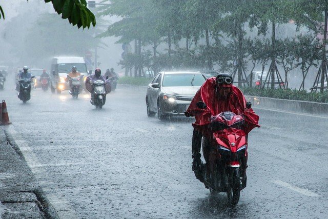 Theo dự báo thời tiết, khu vực đồng bằng Bắc Bộ có mưa từ chiều nay. Ảnh minh họa: TL