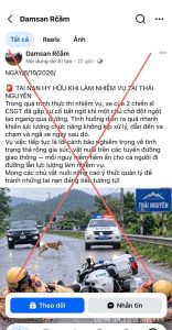 Hình ảnh 2 CSGT gặp tai nạn ở Thái Nguyên là sản phẩm của AI