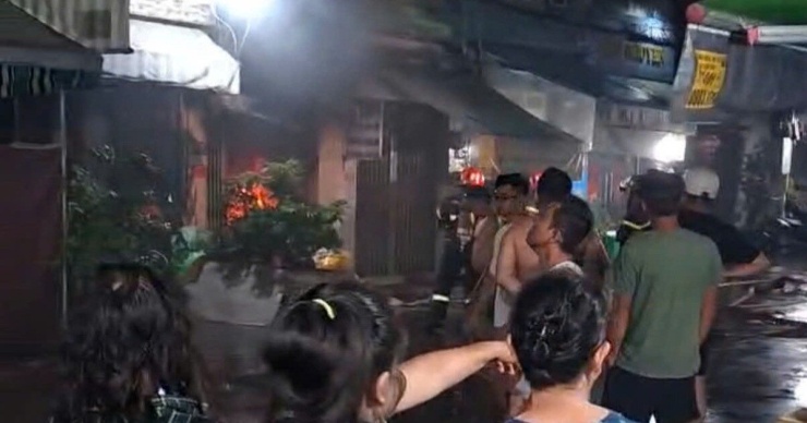 Hiện trường vụ cháy. Ảnh: AX